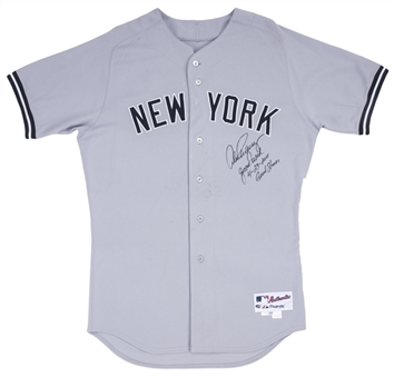 2011 Alex Rodriguez Game Used & Signed New York Yankees Road Jersey Used For Career Grand Slam #22 (Rodriguez LOA)